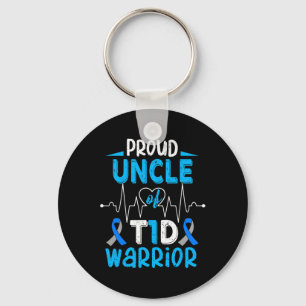T1d Proud Uncle Diabetes Awareness Type 1 Insulin  Keychain