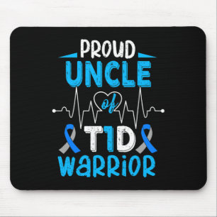 T1d Proud Uncle Diabetes Awareness Type 1 Insulin  Mouse Pad