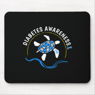 T1d Sea Turtle Type 1 Diabetes Awareness  Mouse Pad