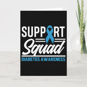 T1d T2d Warrior Support Squad Diabetes Awareness  Card