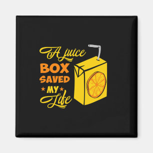 T1d Type 1 Diabetes Awareness Gift Juice Box Saved Magnet