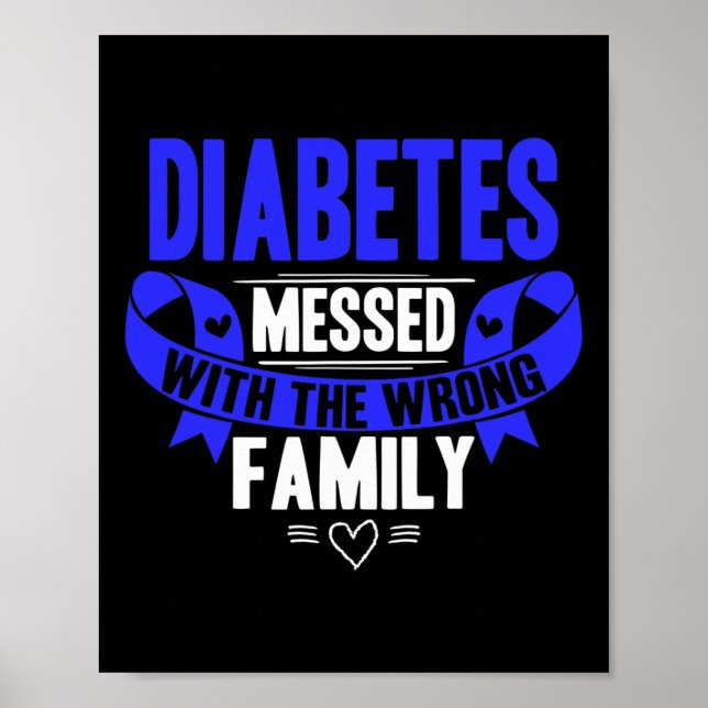 T1d Type 1 Diabetes Awareness  Poster (Front)