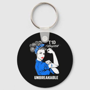 T1d Type 1 Diabetes Awareness Type 1 Diabetes Gift Keychain