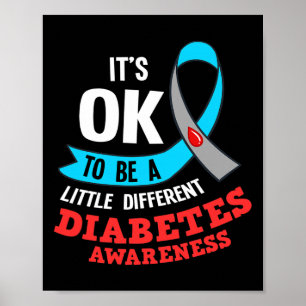 T1D Type 1 Diabetes Gift Diabetic Awareness 1 Poster