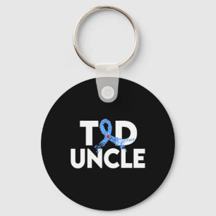 T1D Uncle Type 1 Diabetes Awareness Insulin Family Keychain