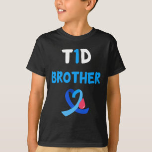 T1D Warrior Brother Diabetes Awareness Squad Suppo T-Shirt