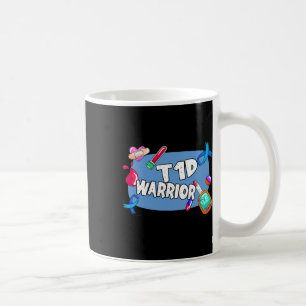 T1d Warrior Diabetes Type 1 T1 Support  Coffee Mug