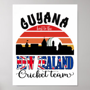 T20 Cricket Guyana Host To The New Zealand Cricket Poster