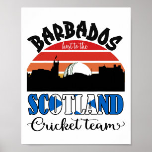 T20 Cricket Rdos Host To The Scotland Cricket Team Poster