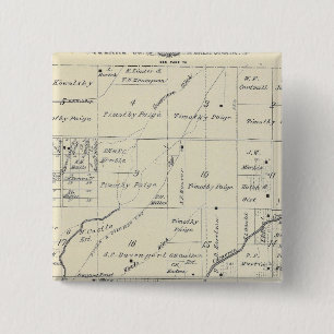 T20S R23E Tulare County Section Map 2 Inch Square Button