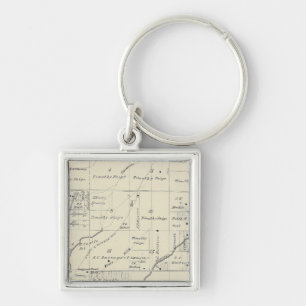 T20S R23E Tulare County Section Map Keychain