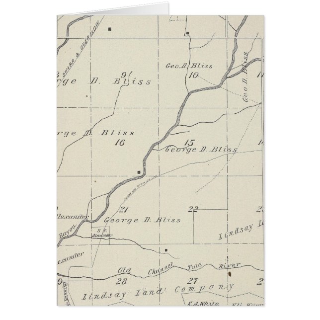 T20S R25E Tulare County Section Map (Front)