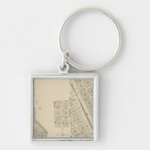 T2124S R3637E Tulare County Section Map Keychain