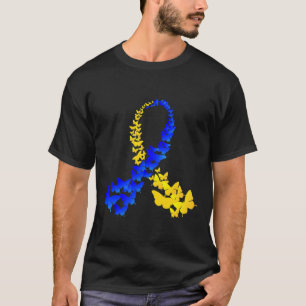 T21 Butterfly World Down Syndrome Day Women Kids T-Shirt