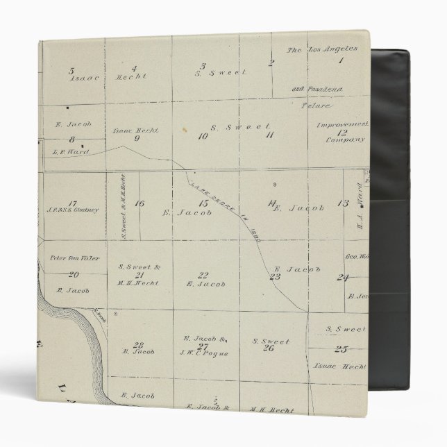 T21S R22E Tulare County Section Map Binder (Front/Inside)