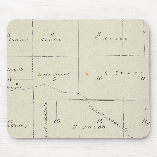 T21S R22E Tulare County Section Map Mouse Pad (Front)