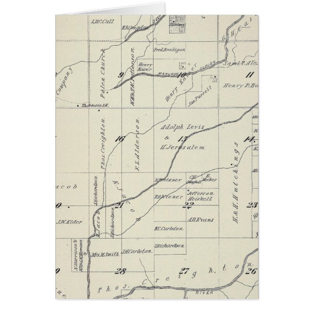 T21S R23E Tulare County Section Map (Front)