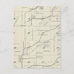 T21S R23E Tulare County Section Map Postcard
