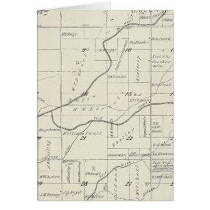 T21S R24E Carte de la section du comté de Tulare
