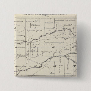 T21S R25E Tulare County Section Map 2 Inch Square Button