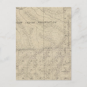T2223S R3031E Tulare County Section Map Postcard
