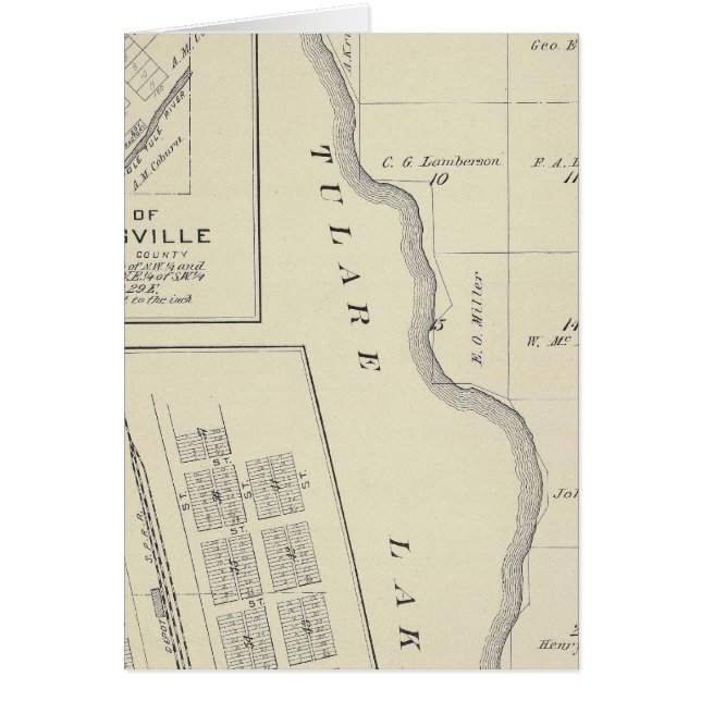T22S R22E Tulare County Section Map (Front)