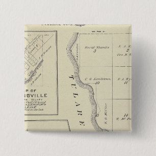 T22S R22E Tulare County Section Map 2 Inch Square Button