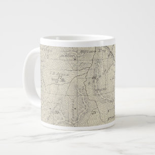 T22S R29E Tulare County Section Map Large Coffee Mug