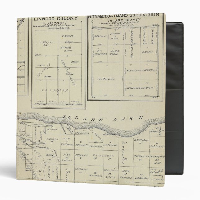 T23S R2021E Tulare County Section Map Binder (Front/Inside)