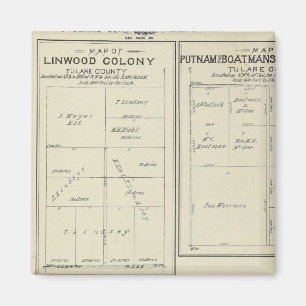 T23S R2021E Tulare County Section Map Magnet