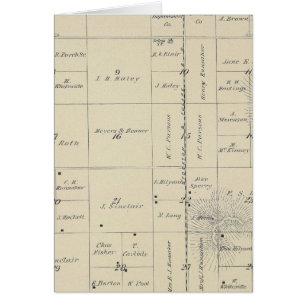 T23S R27E Carte de la section du comté de Tulare