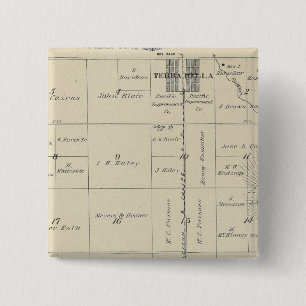 T23S R27E Tulare County Section Map 2 Inch Square Button