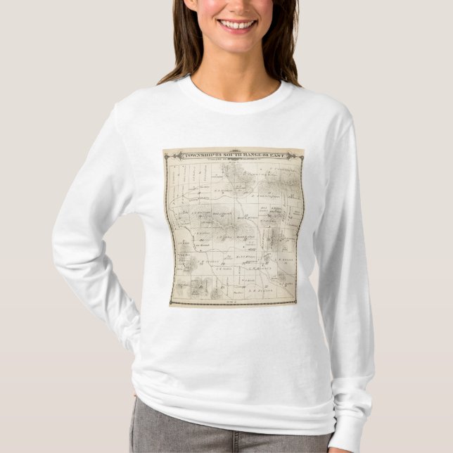 T23S R28E Tulare County Section Map T-Shirt (Front)