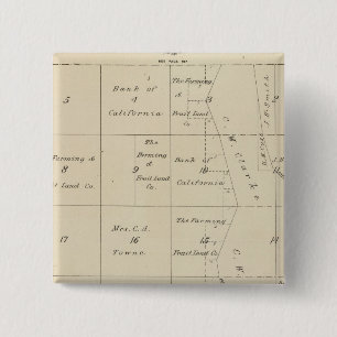 T24S R20E Tulare County Section Map 2 Inch Square Button