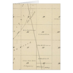 T24S R24E Carte de la section du comté de Tulare