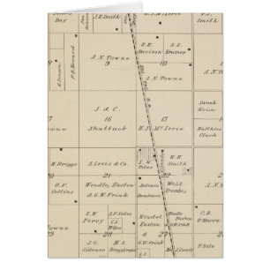 T24S R25E Carte de la section du comté de Tulare