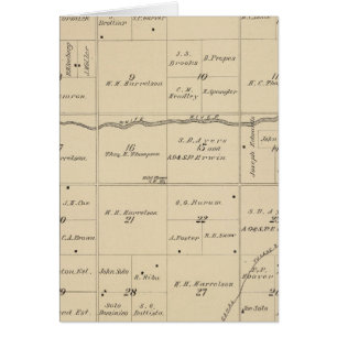 T24S R26E Carte de la section du comté de Tulare
