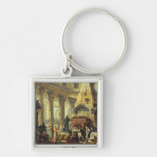 T28516 Alexander the Great visiting the Tomb of Ac Keychain