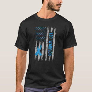 T2D Warrior Awareness American Flag Diabetic Diabe T-Shirt