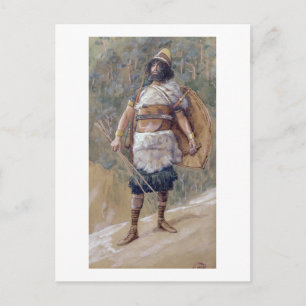 T30121 An Old Testament Warrior (w/c on paper) Postcard