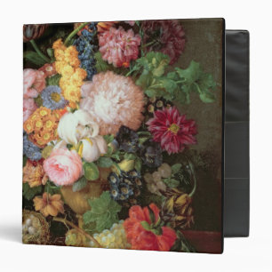 T30763 A Still Life of Flowers and Fruit (panel) Binder