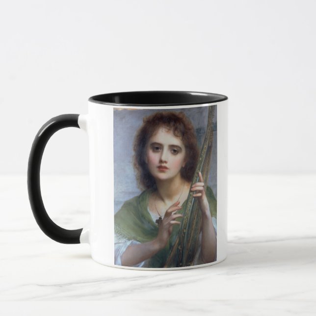 T31601 A Lady with Lyre (panel) Mug (Left)