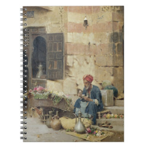 T32410 The Flower Seller, 1891 (panel) Notebook