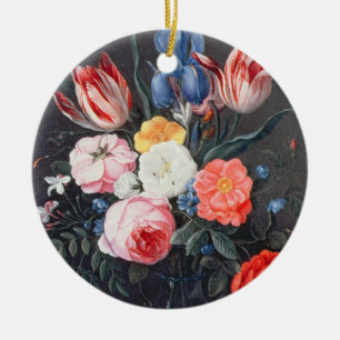 T32511 Still Life of Flowers in a Vase, 1661 (see Ceramic Ornament