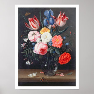 T32511 Still Life of Flowers in a Vase, 1661 (see Poster