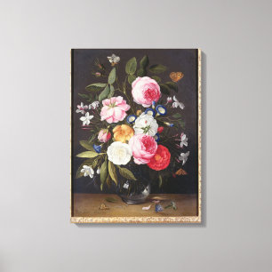 T32512 Still Life of Flowers in a Vase, 1661 (see Canvas Print