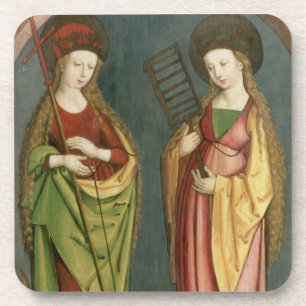 T32982 St. Margaret of Antioch and St. Faith, c.15 Coaster