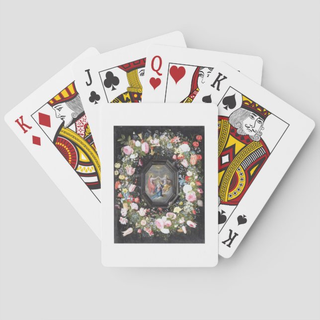 T33453 The Coronation of the Virgin surrounded by Playing Cards (Back)