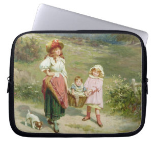 T33572 To Market, To Buy a Fat Pig Laptop Sleeve