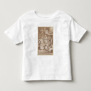 T34029 A Quaker Prayer Meeting (pen & ink on paper Toddler T-shirt